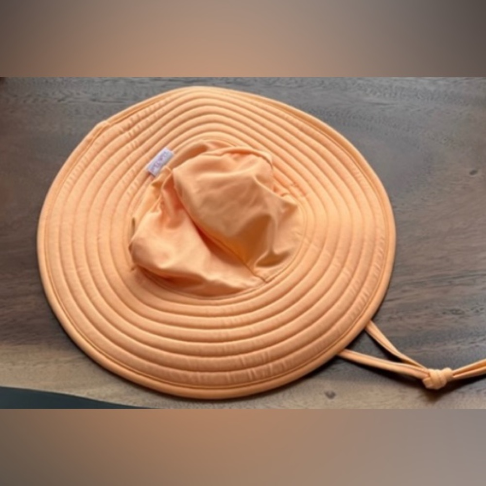 Ruffle butts melon colored hat